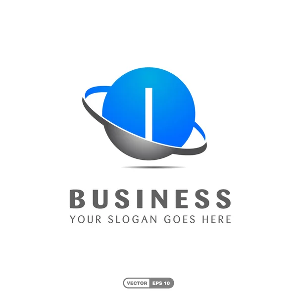 Business company letter I logo — Stock Vector