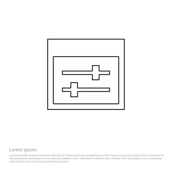 Grafisches Equalizer-Symbol — Stockvektor