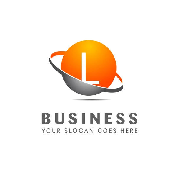 Obchodní společnost písmeno L logo — Stockový vektor