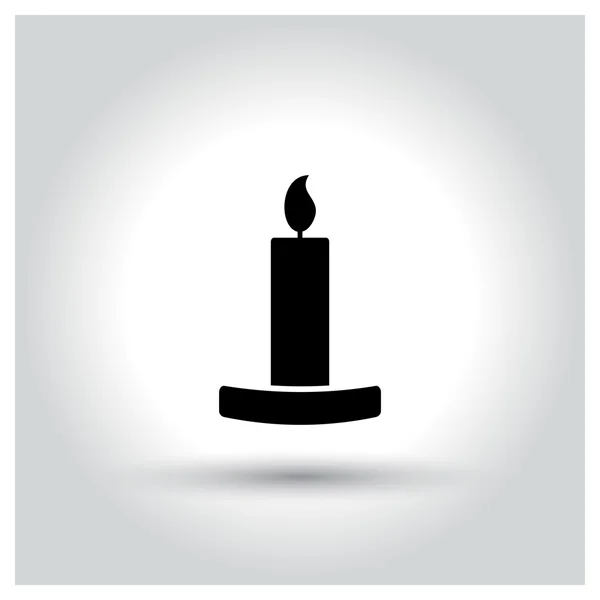 Halloween candle icon — Stock Vector