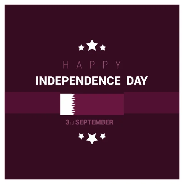 Катар День незалежності картки — стоковий вектор
