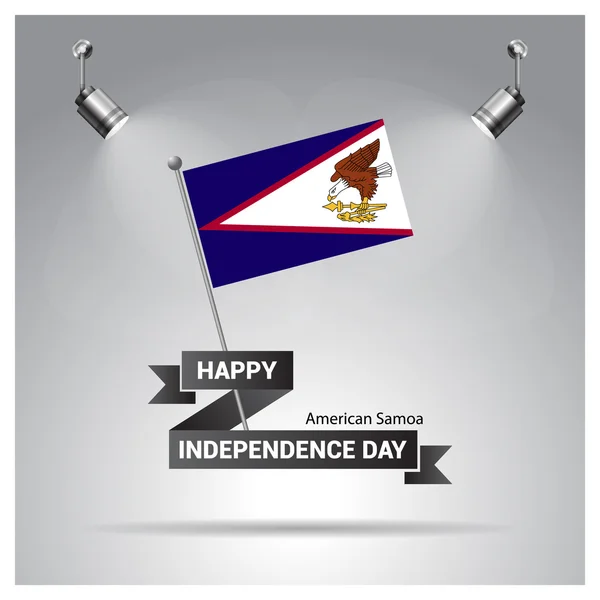 American Samoa independence day poster — Stock Vector