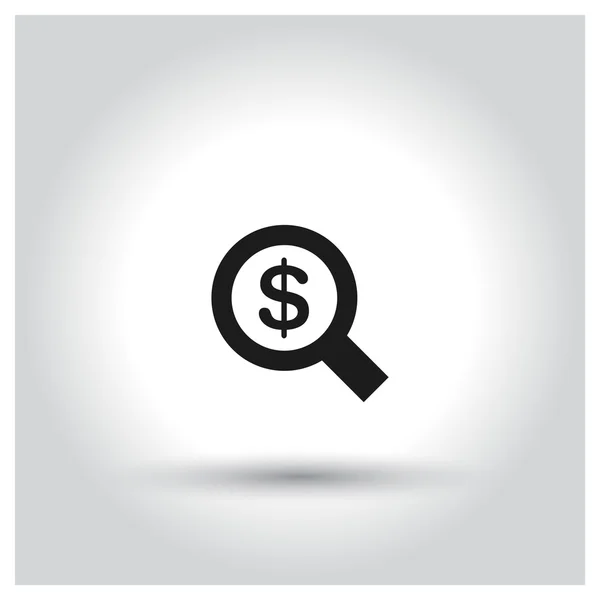 Looking for Money Icon. — Stock Vector