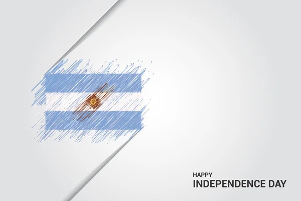 Argentína függetlenség napja poszter — Stock Vector