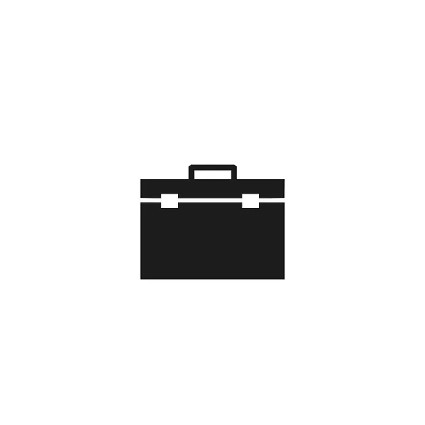 Aktentaschensymbol. schwarzes Firmenpiktogramm — Stockvektor