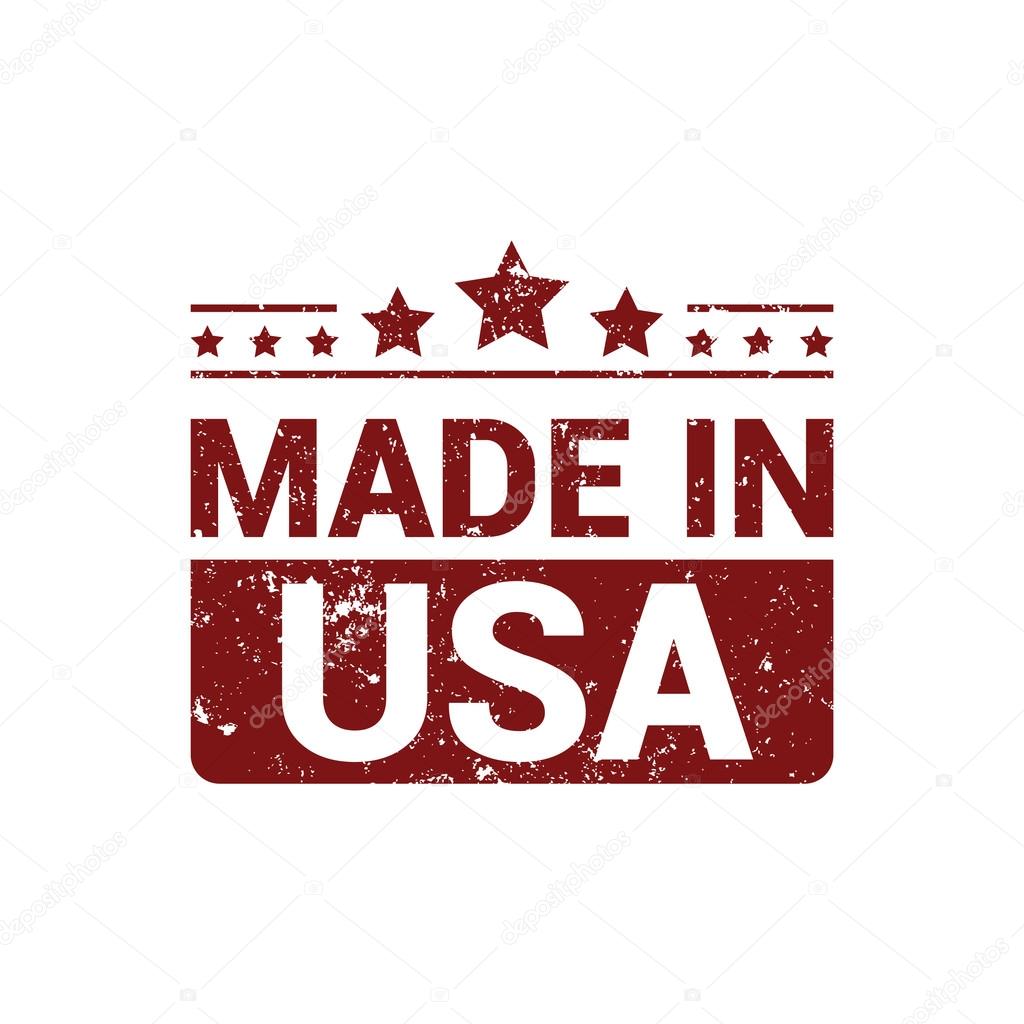 Made in USA .  rubber stamp 