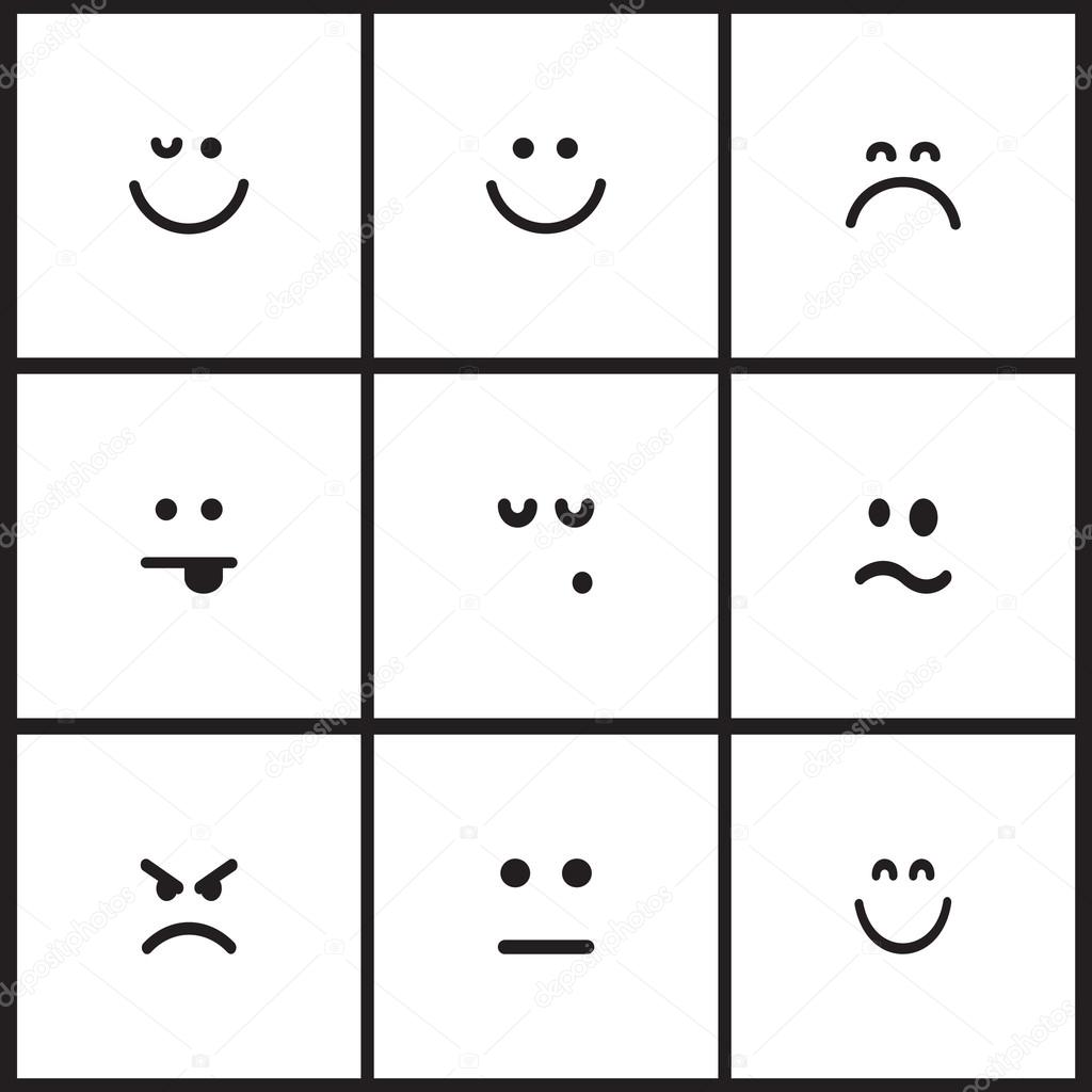 emotion icons with smiles