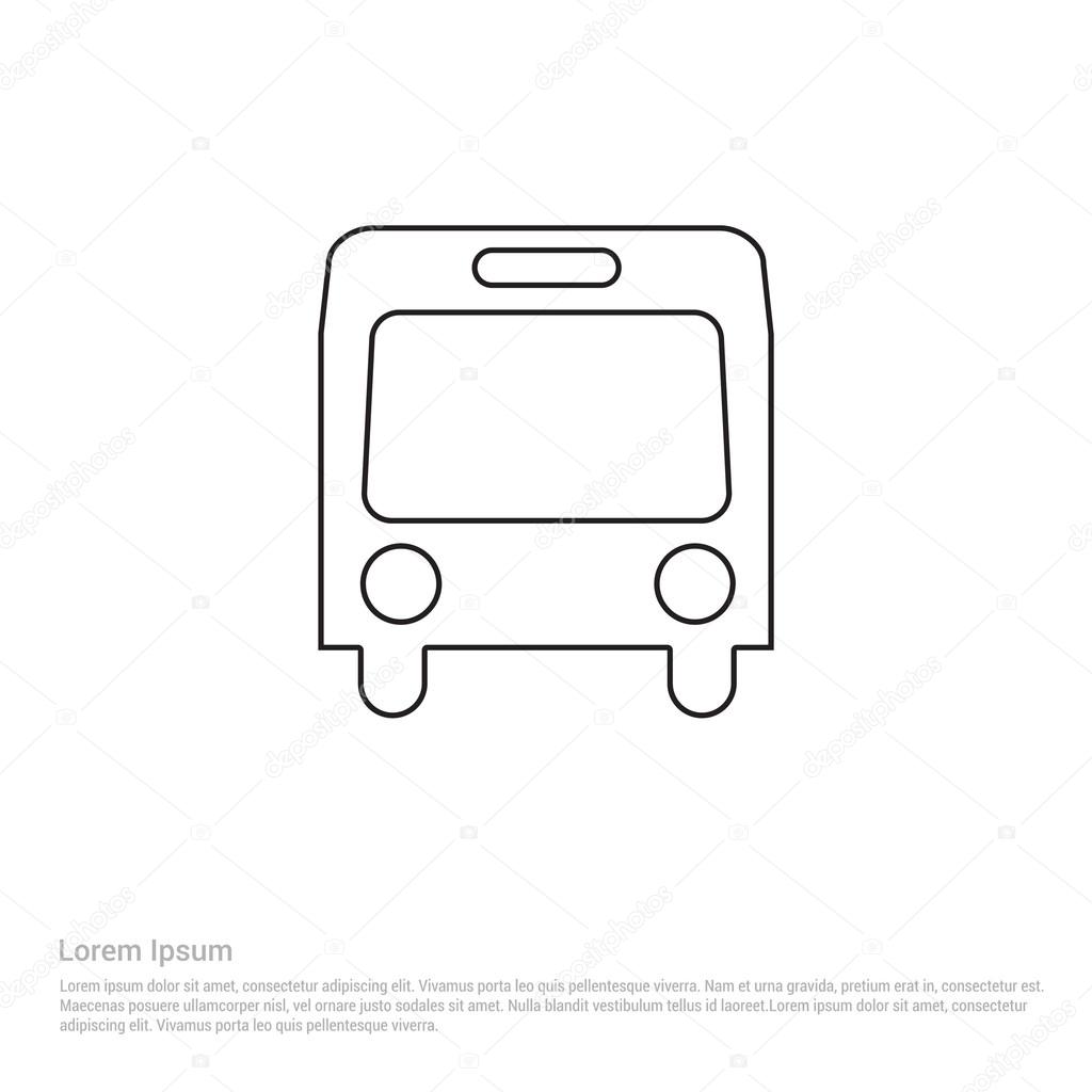 Traffic bus icon. vector illustration