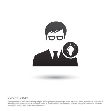 Lamba fikir simgesi olan kullanıcı