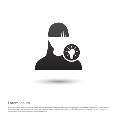 Lamba fikir simgesi olan kullanıcı