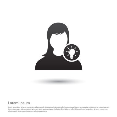 Lamba fikir simgesi olan kullanıcı