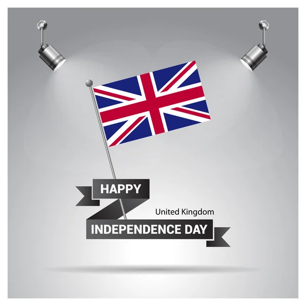 Reino Unido Día de la Independencia cartel — Archivo Imágenes Vectoriales