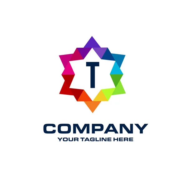 T lettre icône logo — Image vectorielle