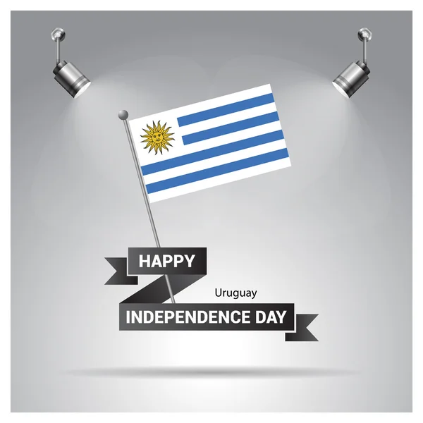 Ουρουγουάη ημέρα ανεξαρτησίας αφίσα — Διανυσματικό Αρχείο