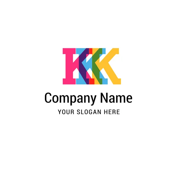 K letter logo template — Stock Vector