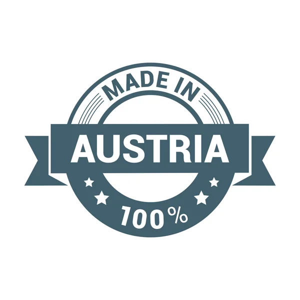 Παραγόμενου στην Αυστρία - στρογγυλή σφραγίδα καουτσούκ σχεδιασμού — Διανυσματικό Αρχείο
