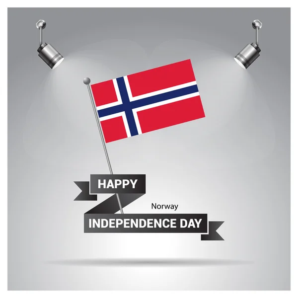 Poster Día de la Independencia de Noruega — Archivo Imágenes Vectoriales