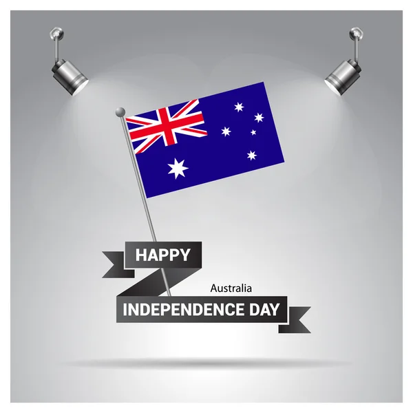 Cartel del Día de la Independencia de Australia — Archivo Imágenes Vectoriales