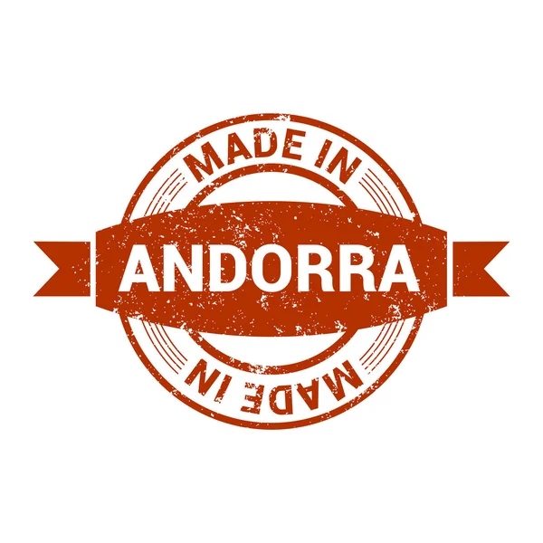 Feita em Andorra carimbo —  Vetores de Stock