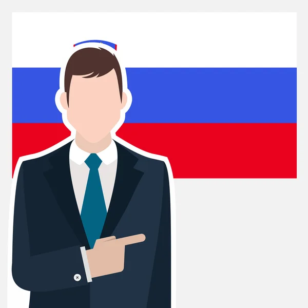 Businessman with Slovenia flag — Stock Vector