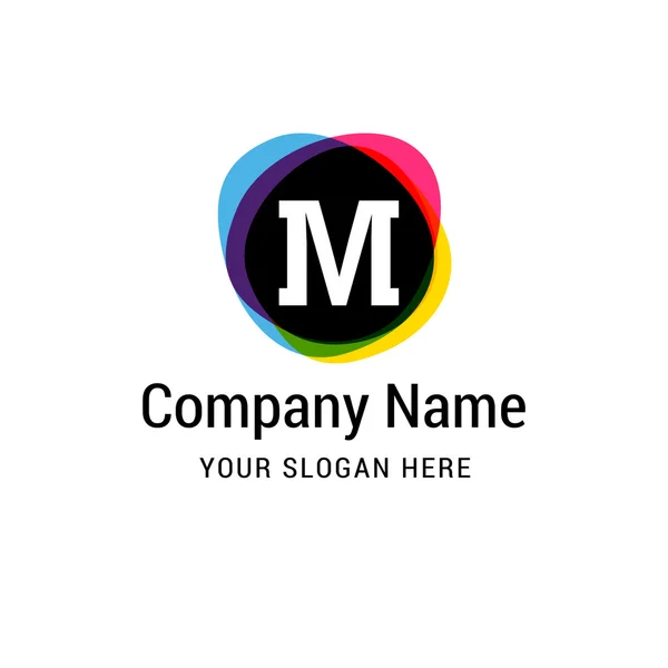 M letter logo template — Stock Vector