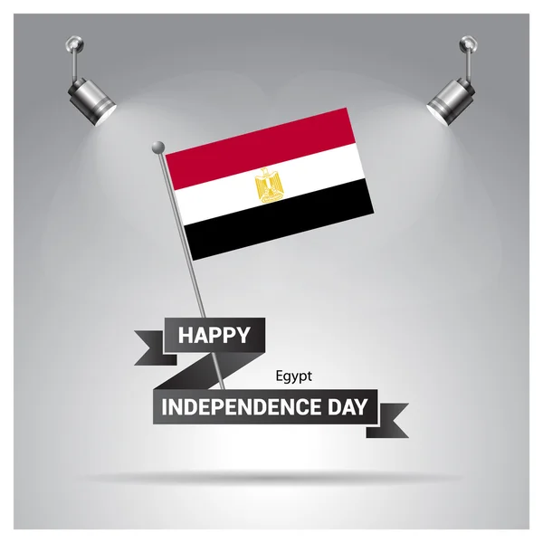 Plakat zum ägyptischen Unabhängigkeitstag — Stockvektor