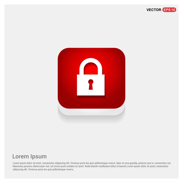 Web lock icon — Stock Vector