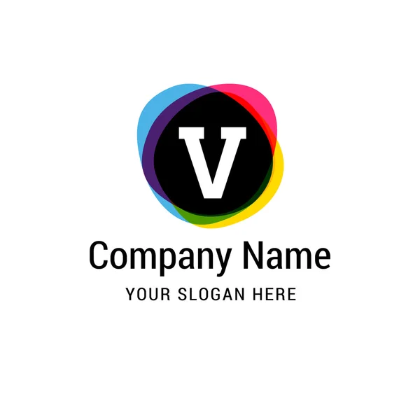 Modèle de logo lettre V — Image vectorielle