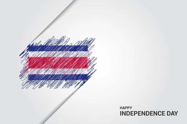 Dzień Niepodległości Costa Rica plakat — Wektor stockowy