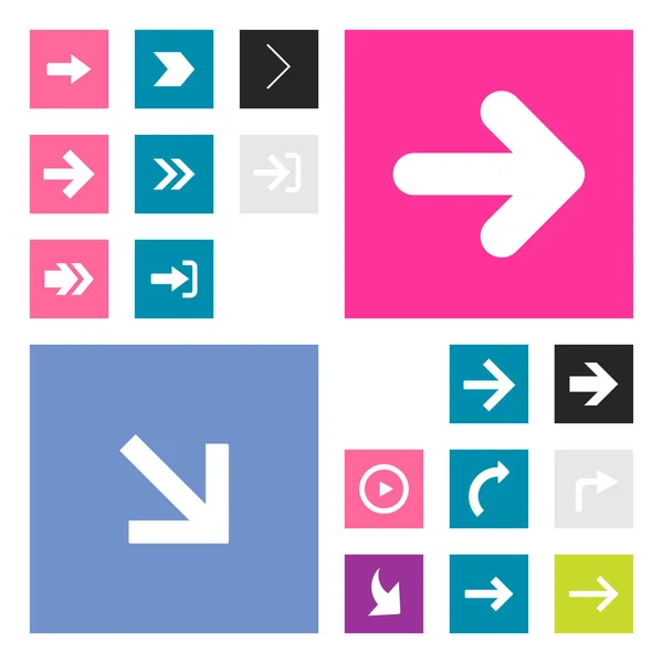 Pijlen pictogram set — Stockvector
