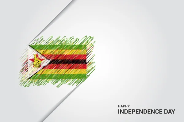 Зімбабве День незалежності плакат — стоковий вектор