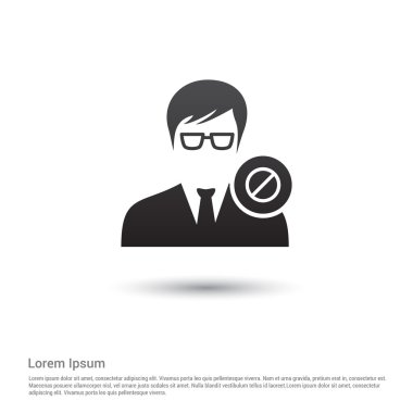 Blok kullanıcı simgesi