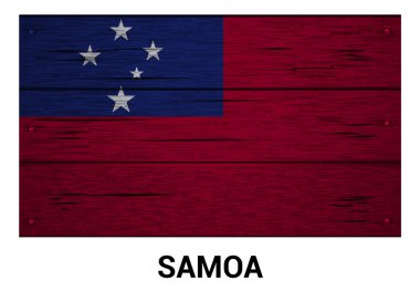 Samoa ahşap bayrak