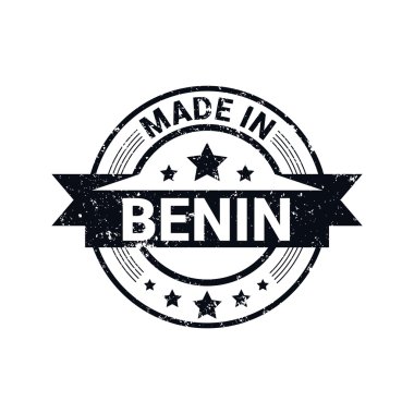 Benin - yuvarlak lastik damga tasarım yapılan