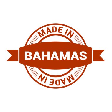 Bahamalar - yuvarlak lastik damga tasarım yapılan