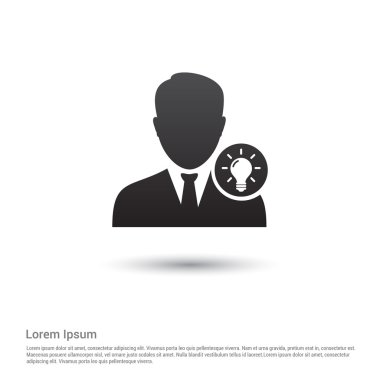 Lamba fikir simgesi olan kullanıcı