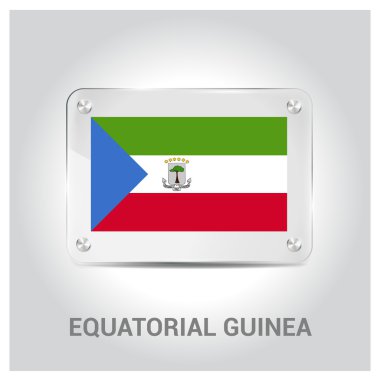 Ekvator Ginesi bayrak cam levha