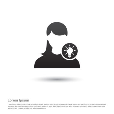 Lamba fikir simgesi olan kullanıcı