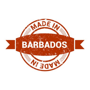 Barbados - yuvarlak lastik damga yapılmış