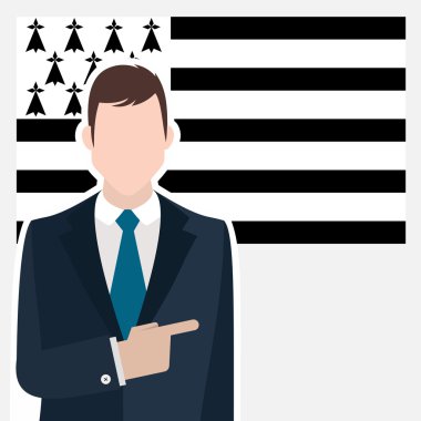 işadamı Brittany bayrak ile