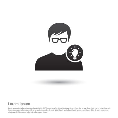 Lamba fikir simgesi olan kullanıcı