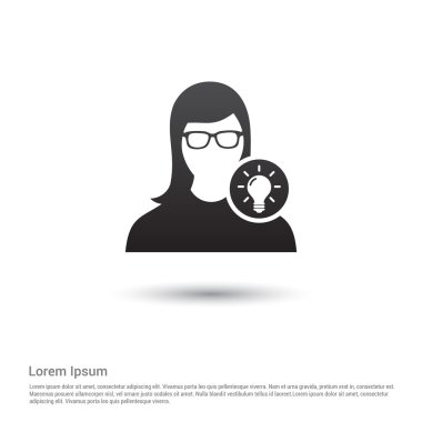 Lamba fikir simgesi olan kullanıcı