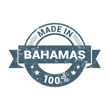 Bahamalar - yuvarlak lastik damga tasarım yapılan