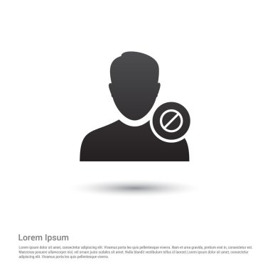 Blok kullanıcı simgesi