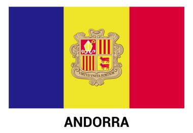 Andorra dalgalanan bayrak