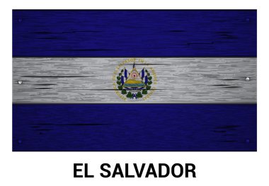 El Salvador ahşap bayrak