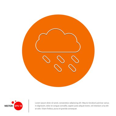 Yağmur simgesi olan bulutweather forecast