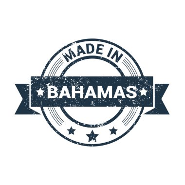 Bahamalar - yuvarlak lastik damga tasarım yapılan