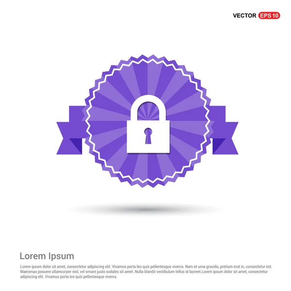 Web lock icon — Stock Vector