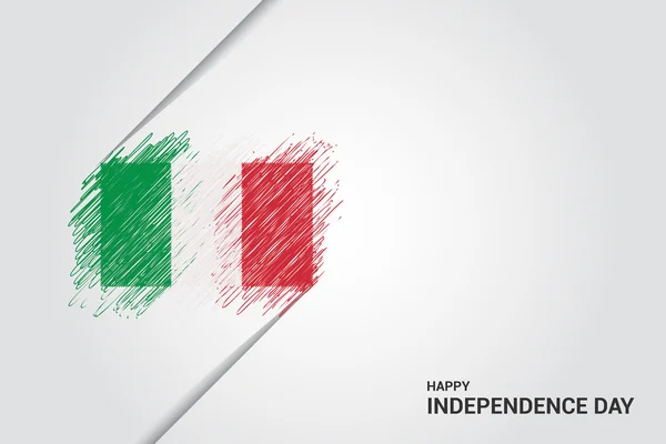 Italy independence day poster — Stock Vector